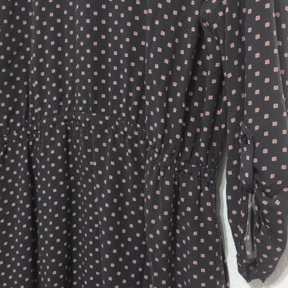 LOFT Outlet Rayon Square Polka Dot Print Casual Dress Size XL - Picture 7 of 11